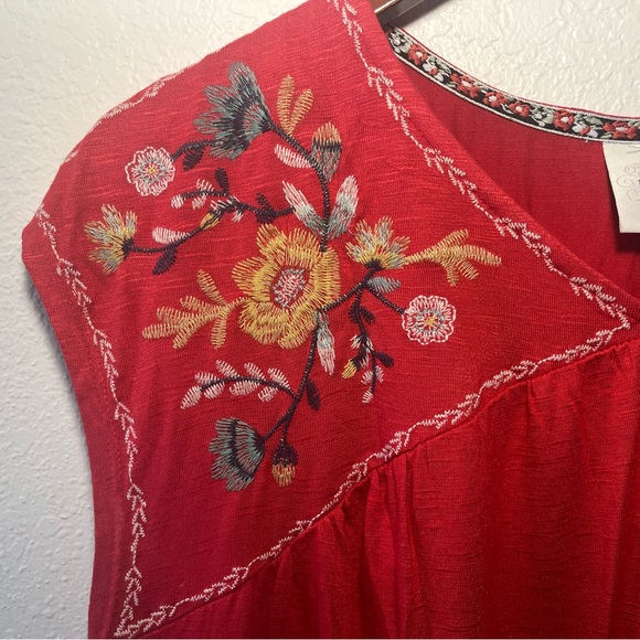 NWOT Knox Rose Floral Embroidered Blouse - Picture 3 of 6